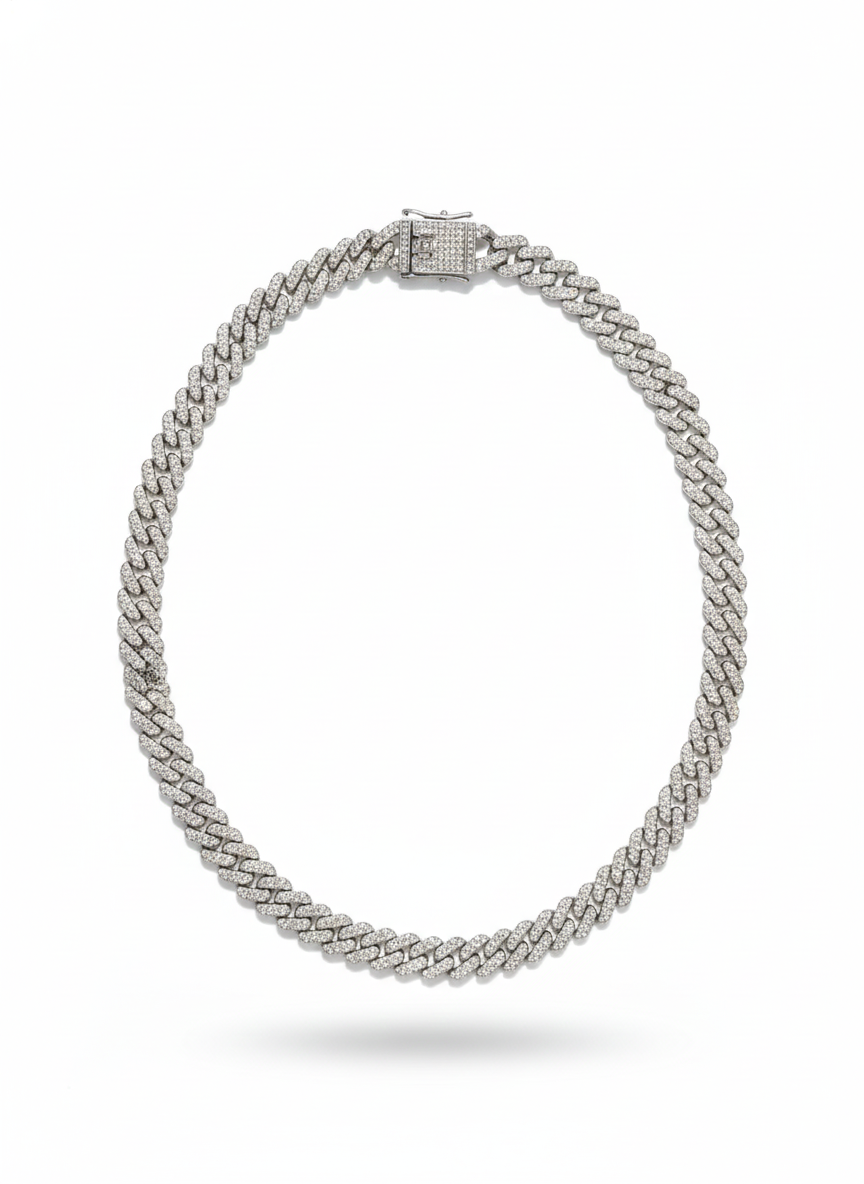 Stone Set Chain Necklace