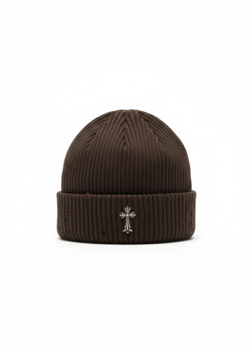 Ribbed Knit Beanie Cap
