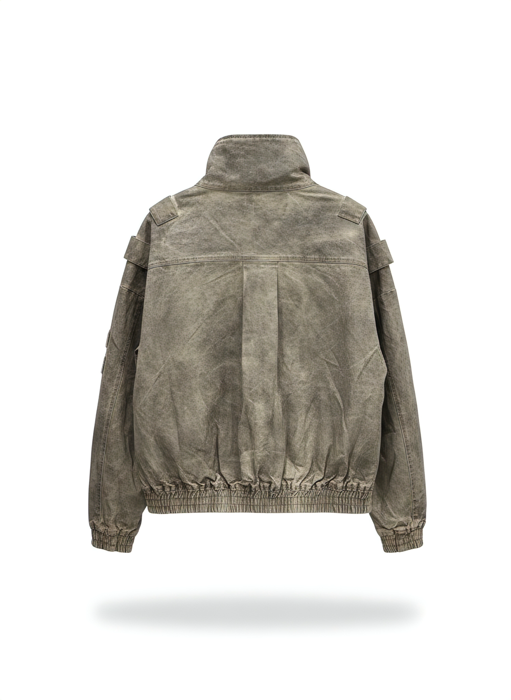 Washed Utility Bomber Jacket