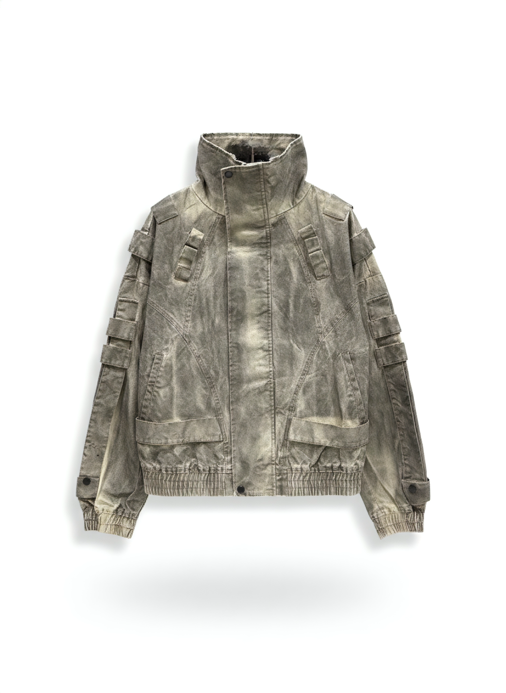 Washed Utility Bomber Jacket