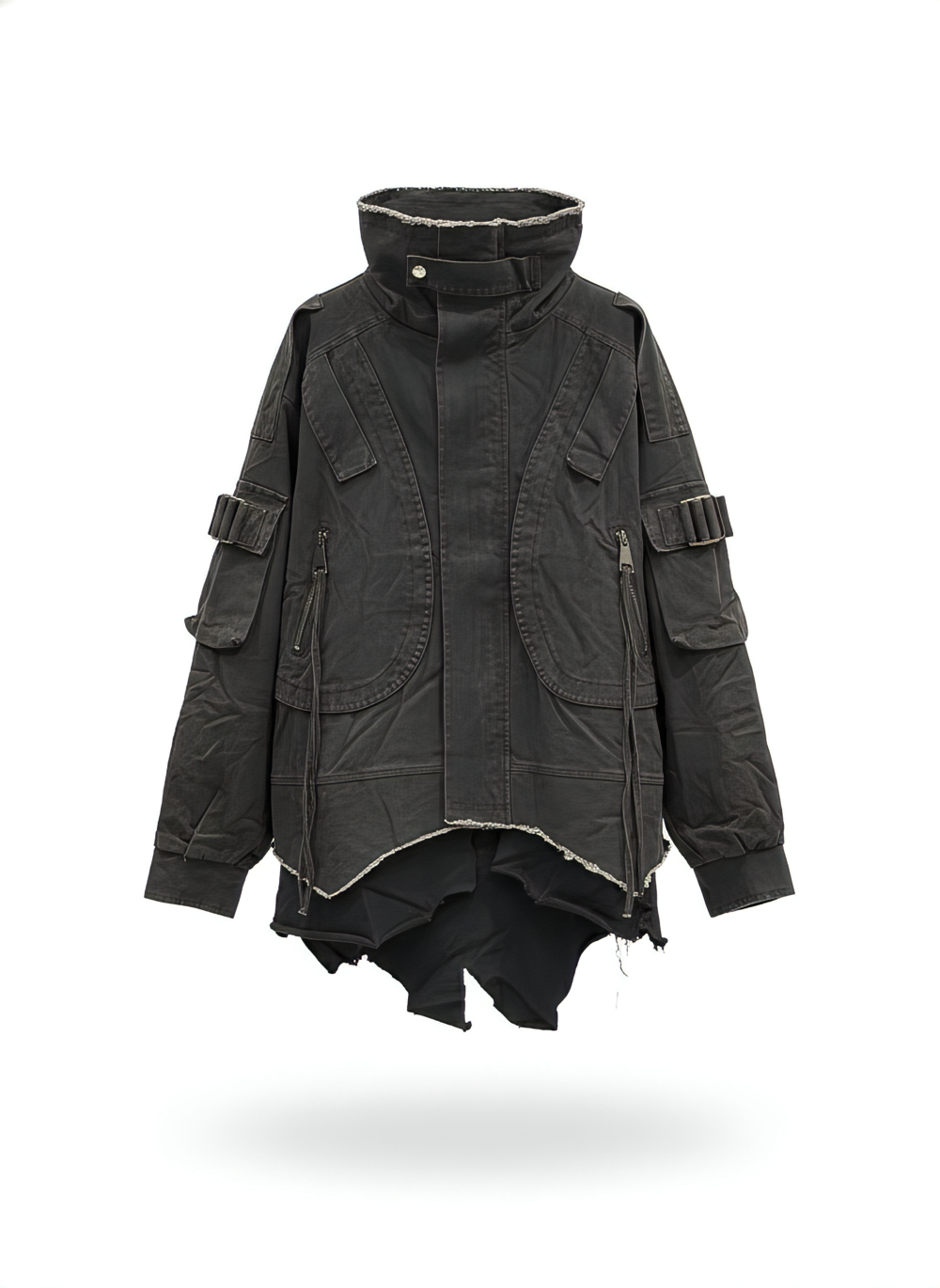 Layered Canvas Utility Jacket