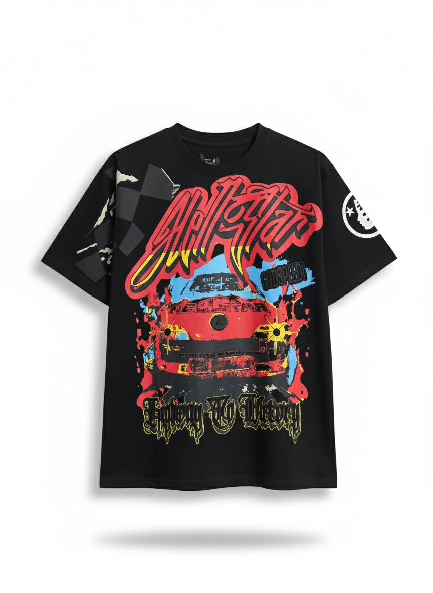 Race Printed Graphic T-Shirt