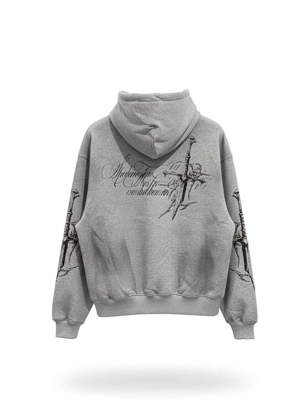 Gothic Graphic Zip-up Hoodie