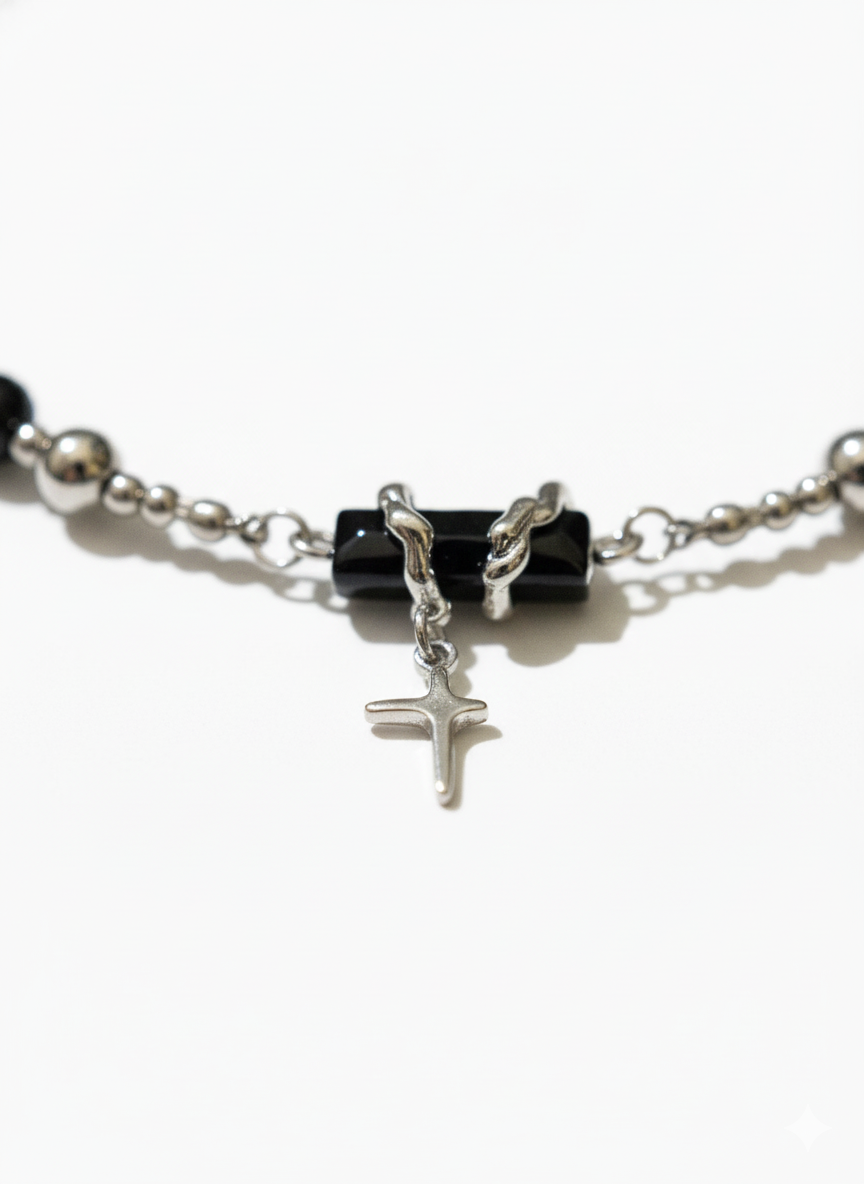 Beaded Cross Necklace