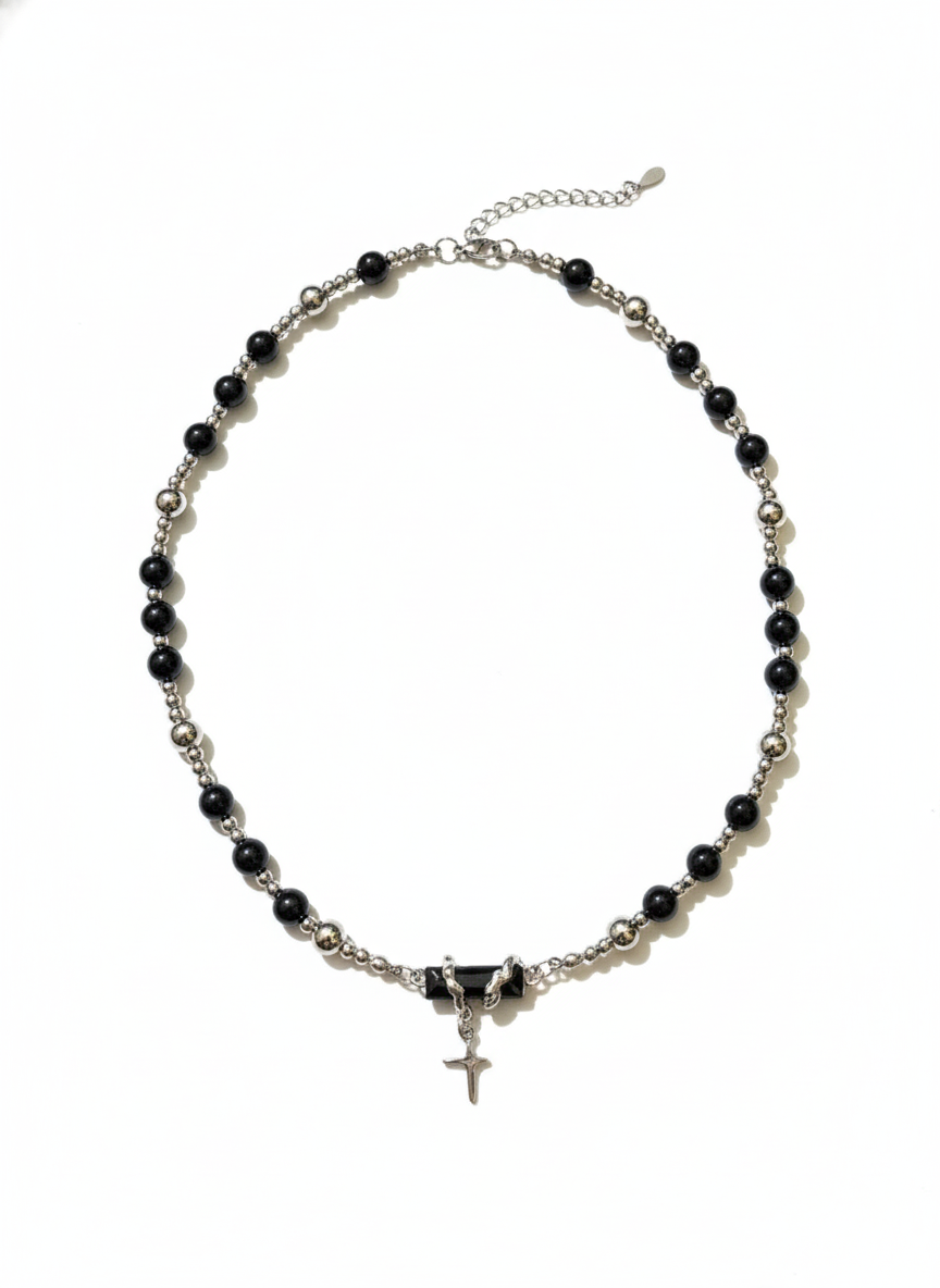 Beaded Cross Necklace