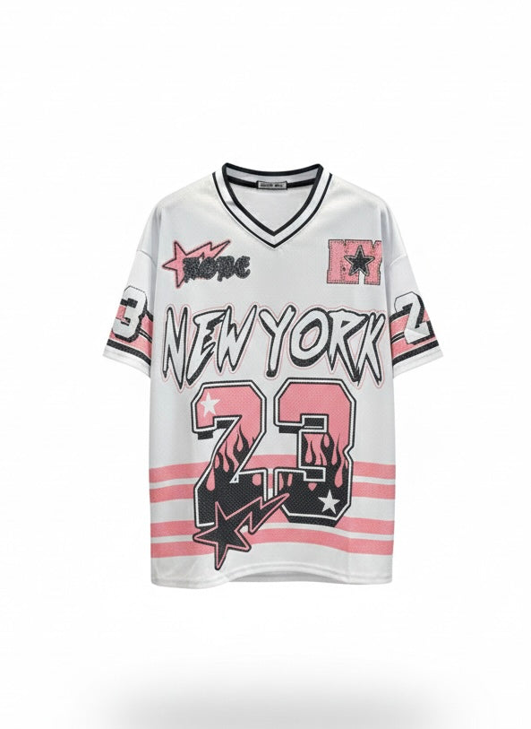 Printed Mesh Jersey