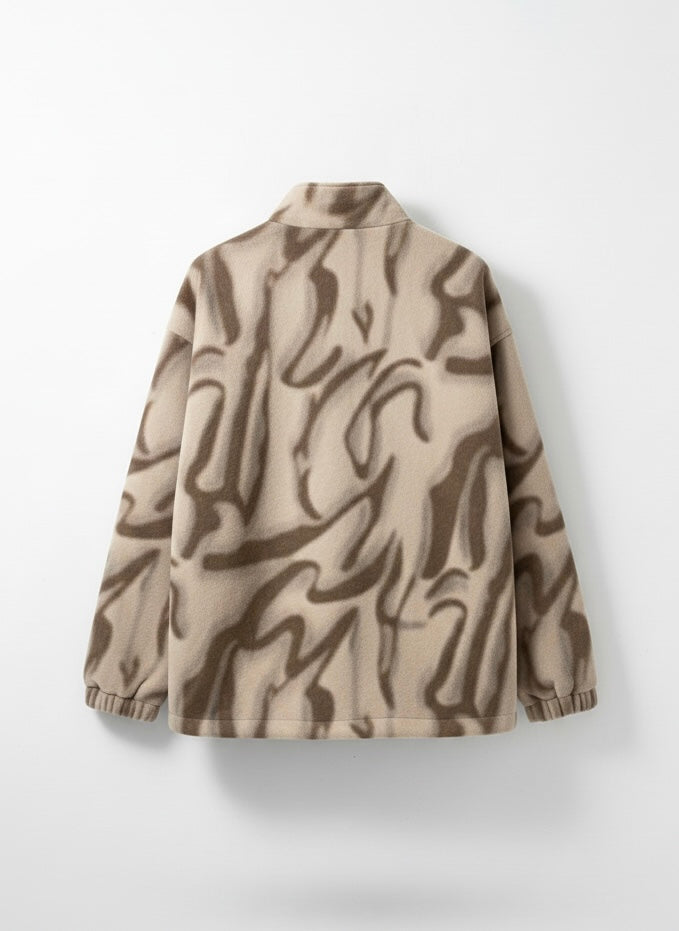 Patterned Zip Through Jacket