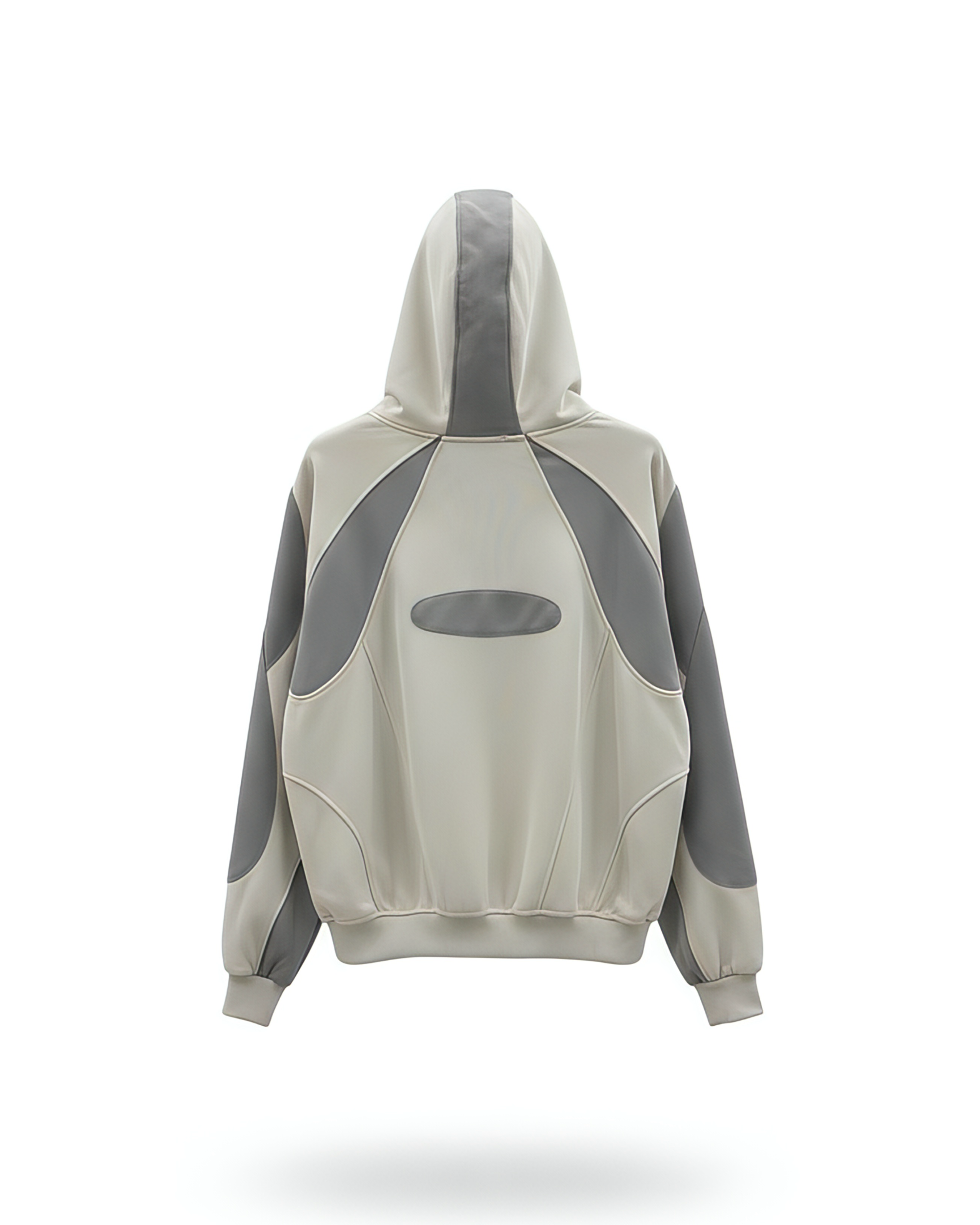 Curved-Panel Hoodie