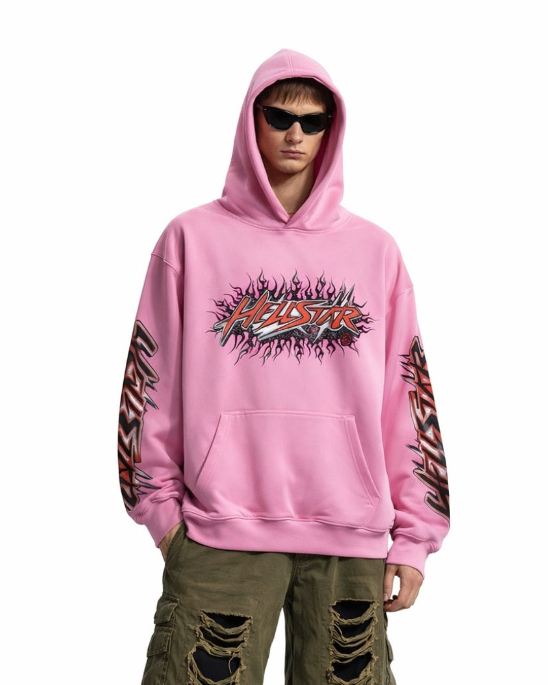 Printed Relaxed Fit Hoodie
